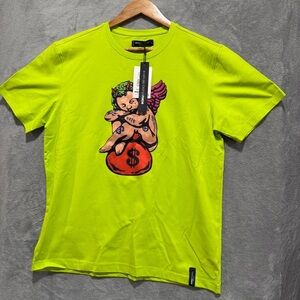 Roku Studio- Neon Green Graphic Men’s size Large T-Shirt